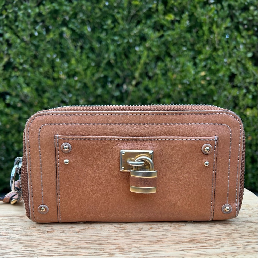 Chloe Paddington Long wallet Brown leather